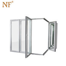 Soundproof folding patio partition screen door